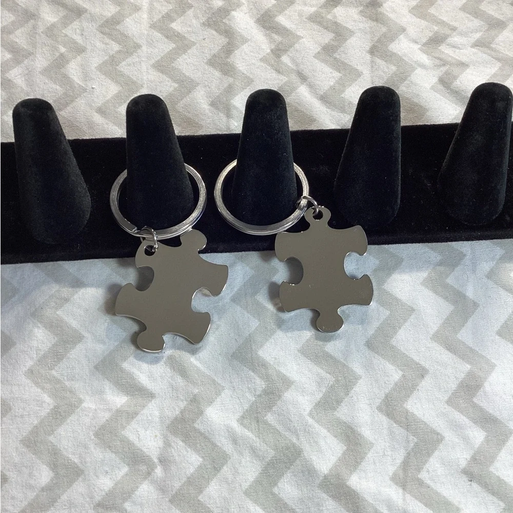 Puzzle Pieces Relationship Keychains